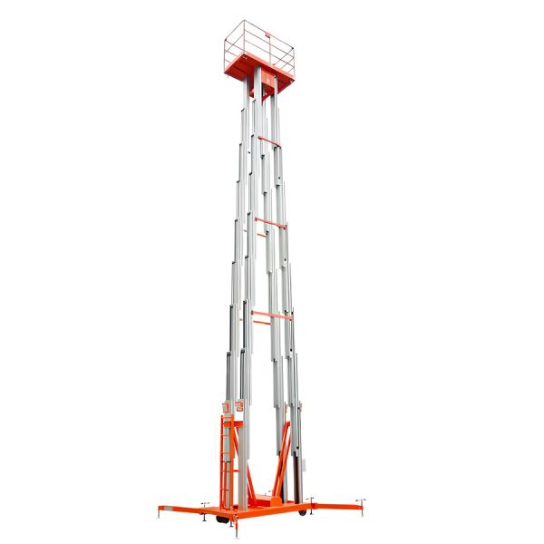 High Mobile 4 Vertical Mast Lift Order Picker 300kg 12m 14m 16m 18m For Hotel Lobby