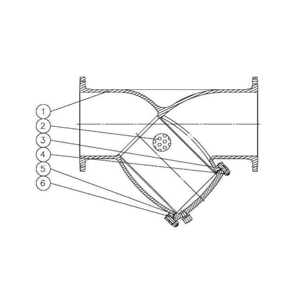 Industrial Y Type Strainer , Din Flanged Y Strainer Cast Steel Pn16 - Pn40