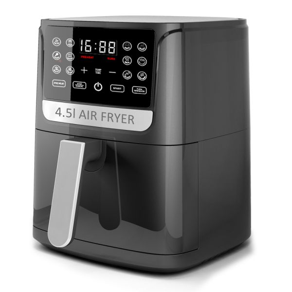 4.5 Liter Visual Silicone Basket Air Fryer Stainless Steel French Fires Oil Free Smart