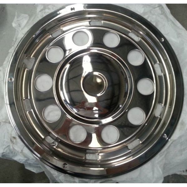 Front And Rear Bus Wheel Covers 22.5 Inch Stainless Steel Material Durabe