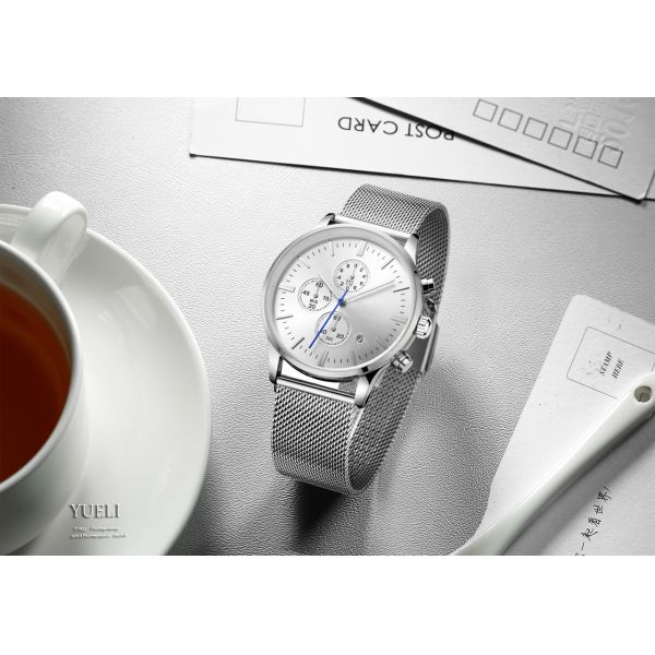 ODM Chronograph Movement Mens Quartz Watch Calendar Wrist Watch