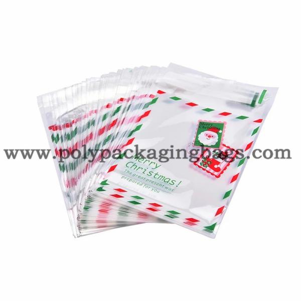 Christmas Santa Claus Moose Snowman Self-Adhesive  Biscuits Snack Packaging Bags