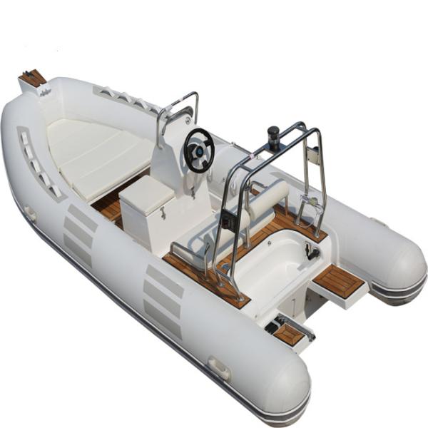 2022 orca  hypalon rib boat 16ft with fuel tank light grey rib480D with back steps