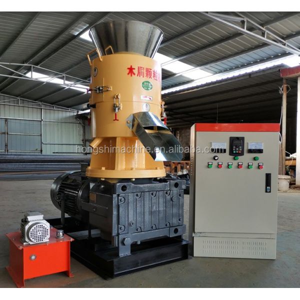 Flat Die Fuel Hay Rice Husk Chips Grass Biomass Pellet Machine High Quality