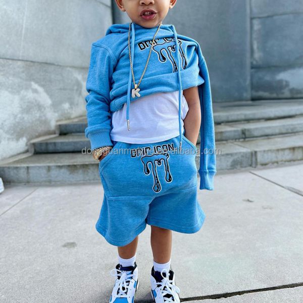 100% de algodón ropa infantil juegos de ropa callejera