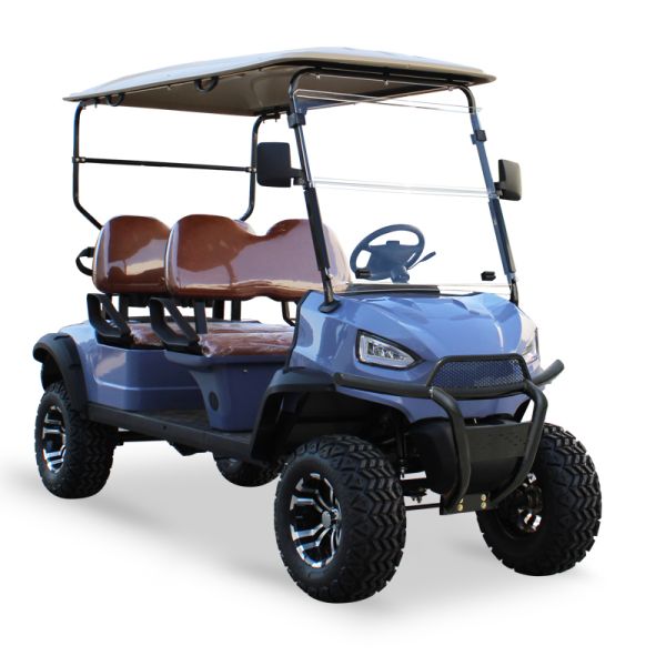 2024 Electric 4 Person Golf Cart for Hunting Transport 20% Grade Ability 15.5mph Maximum Speed 48V 5KW AC Motor