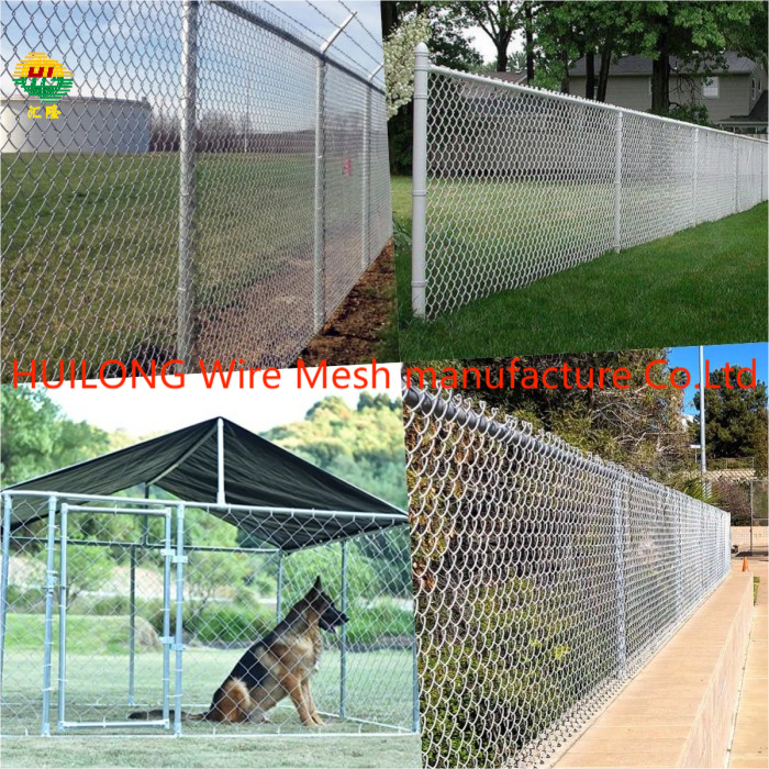 6 Ft X 50 Ft 11.5 Gauge Chain Wire Mesh Fencing Galvanized Fabric For Farm