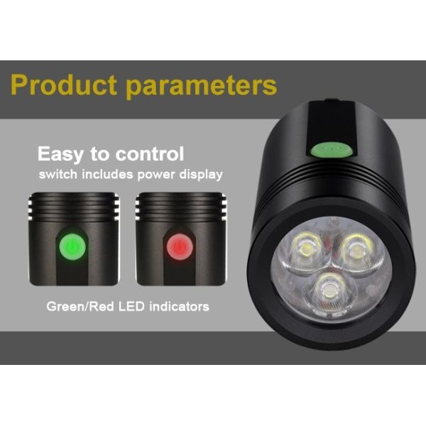 Батарея построенная в 3300 люменах велосипед передний держатель 3200mAh света СОВСЕМ алюминиевый