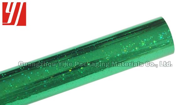 Cilindro que carimba o ANIMAL DE ESTIMAÇÃO folha holográfica de um verde de 18 mícrons