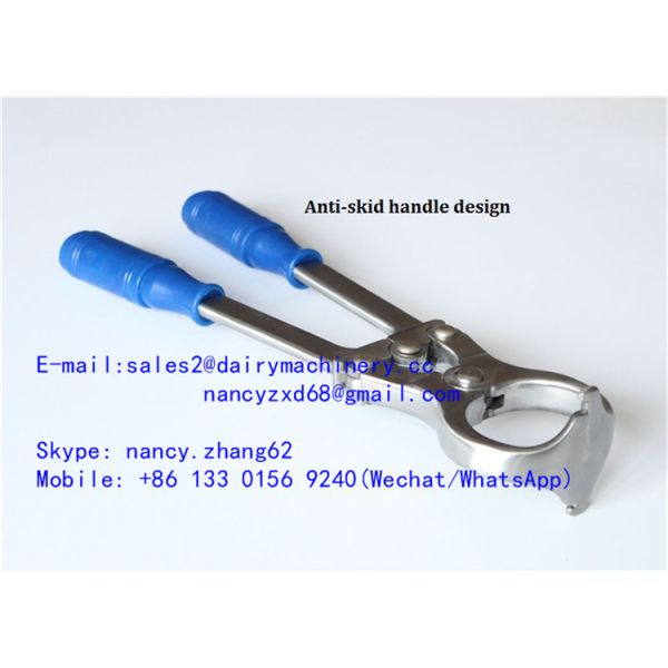 Castrator veterinário dos carneiros do instrumento cirúrgico, fórceps de castração de aço inoxidável para a cabra, ferramenta da castração