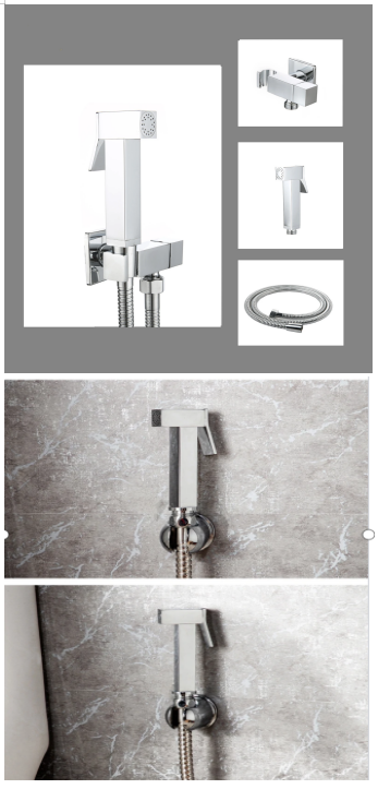 Легкосерый латунный ручной бидетный распылитель для устойчивых горячих и холодных ванных комнат