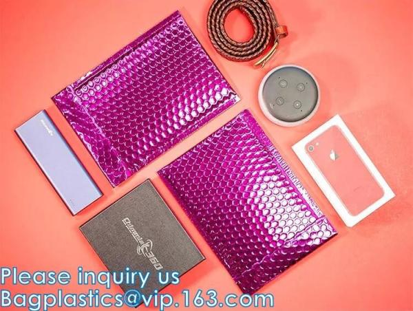 Mailer Slider Air Zip lockk Ploy Bubble Mailing Packaging Bag, Beauty Padded Pouch, Shipping Bags, Envelopes