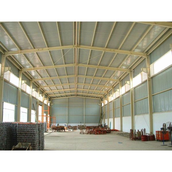 Construcción ligera clara Warehouse del marco de acero de Warehouse de la