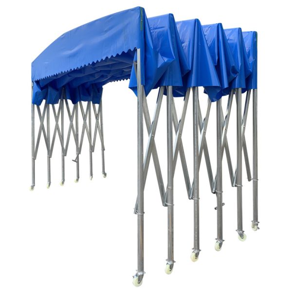 Customized Printing Tarpaulin Outdoor Push-Pull Shed Telescopic Awning Manufacturers