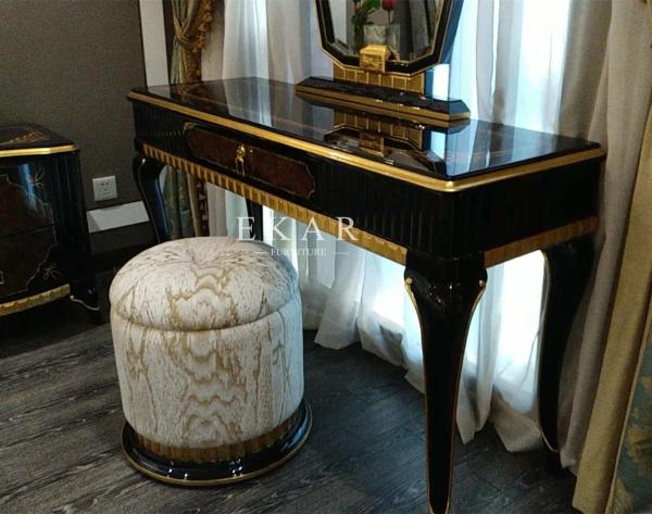 Makeup Dresser Stool Bedroom Chair Antique Dressing Ottoman