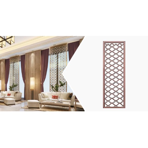 Neoclassical Postmodern Living Room Partition Screen Stainless Steel Decorative