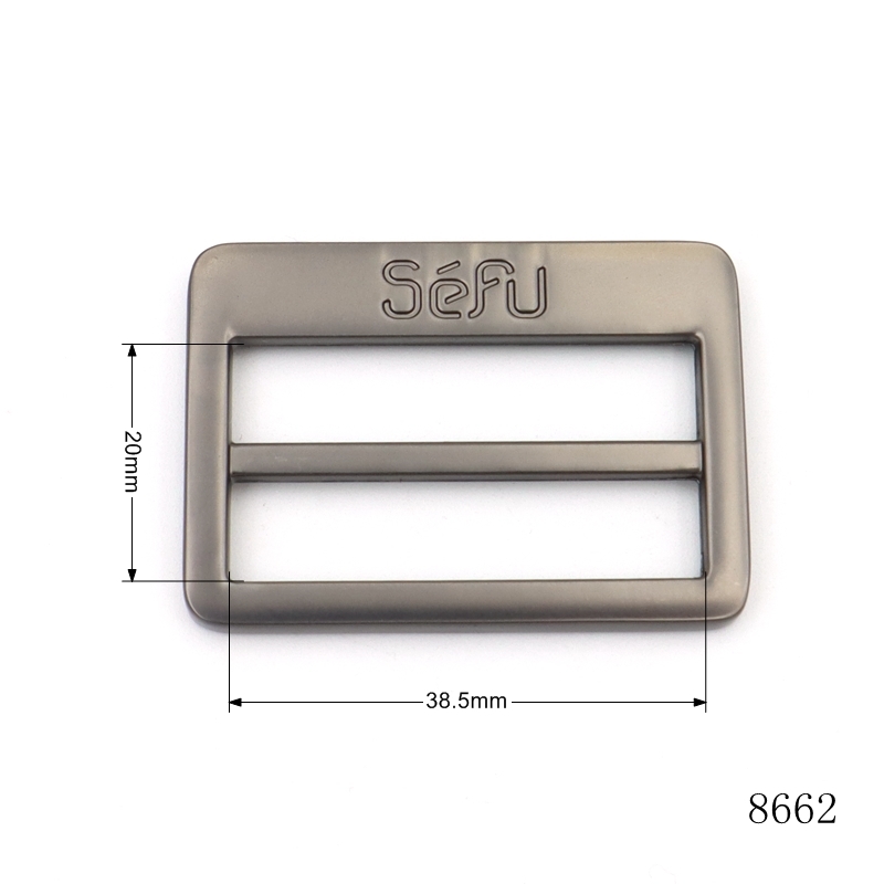 Gunmetal Adjustable Slide Buckles 38.5mm Tri Slide Buckle For Bag Parts Accessories