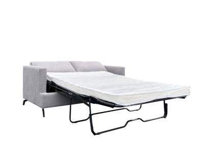 Light Gray Fabric Sofa Bed Mattress Thickness 12cm Fabric Pull Out Sofa Bed