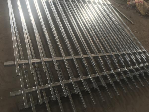 Hercules Fence Panels 45° Mitre 1800mm height 2450mm Steel Picket Fence Interpon coated 80 microns minimum powder