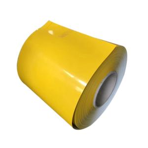 Bobina de aço amarela 55% amarelo Al Zn Coated Steel PVDF de AZ150 Ppgl