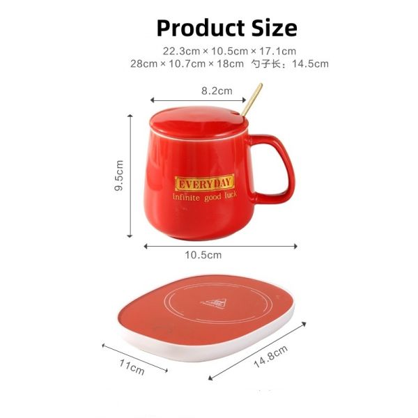 Customized Request Cup Warmer Heater Hot Plate for Milk Tea Water Heating Coaster
