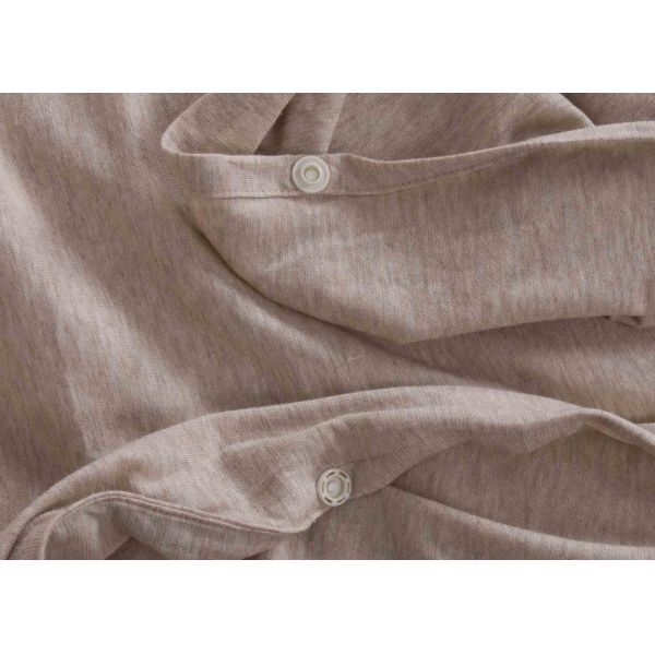 Jersey Oatmeal Modern Bedding Sets Comfortable With Single / Double Sleeping Bags