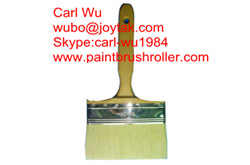 Natural pure bristle Chinese bristle synthetic mix shed fence paint brush wood handle plastic handle 4 inch WB-003