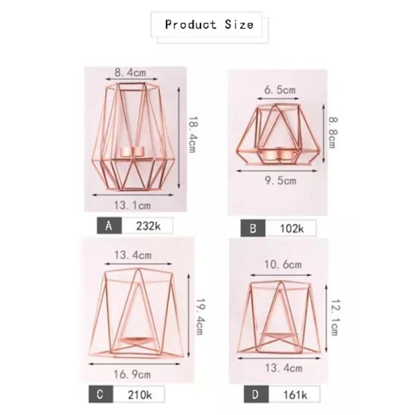 Hot Sale Metal Candle Stand  Sturdy Material Wholesale Candlestick Tabl Lamp Nordic Candle Holder
