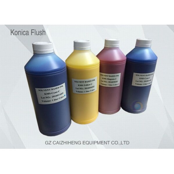 Healthy White Solvent Printing Ink Konica KM 14 PL Liquid Flush Long Life