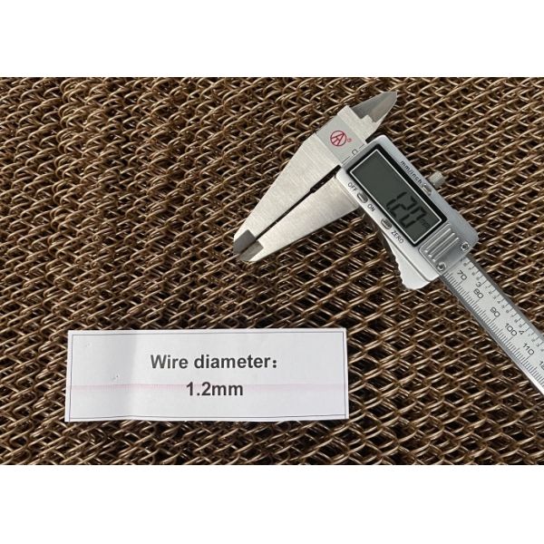 1.2mm Wire dimeter 8mm hole size HF-08 Color Aluminium Woven Chain Decoration Mesh