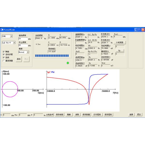 Frequency Accuracy Free Capacitance Ultrasonic Impedance Instrument