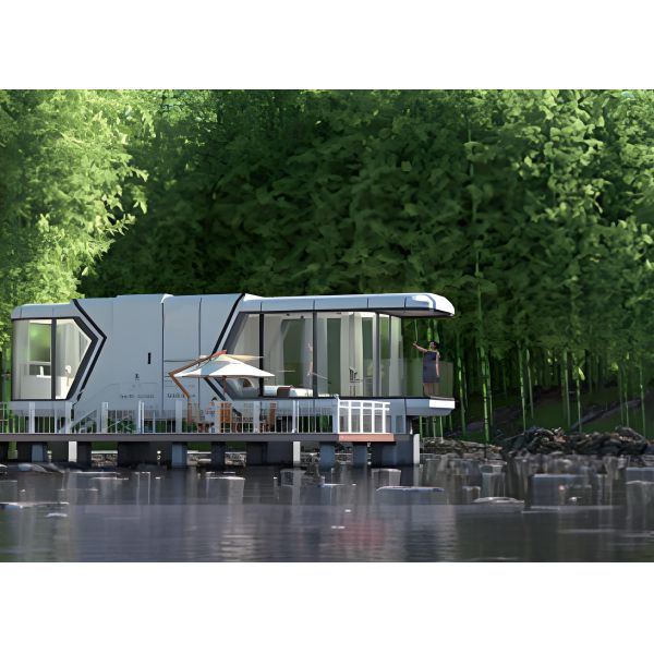 Steel Frame Space Capsule House For Camping And Outdoor Apartments