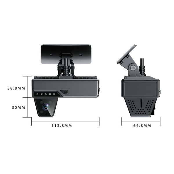 170 Degree View Angle 4G Dash Cameras Featuring FAT32 Storing Technology and Compact 0.4lbs Design Suitable for Commercial Vehicle Monitoring