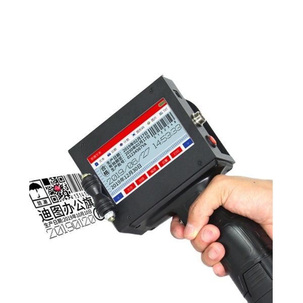 600dpi Handheld Expiry Date Inkjet Printer Gun for Multi-Language in 240*120*97mm Size