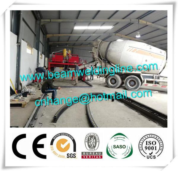 Trailer Beam Horizontal Welding Machine H Beam Production Line For Steel Construction