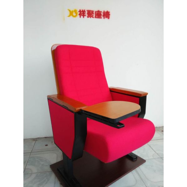 Fabric Cover Sound Absorbing Conference Room Chairs hall chairs with Writing Pad