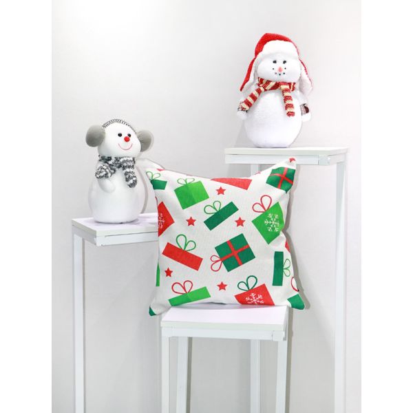 Pillowcase холста офиса рождества напечатанный картиной с молнией