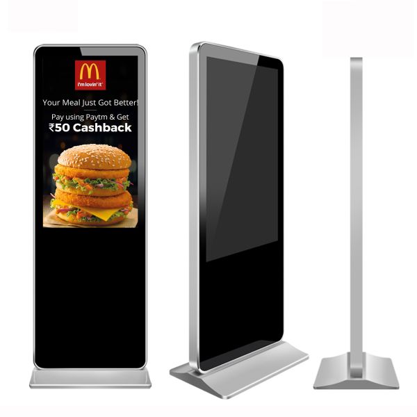 Indoor Vertical Floor Standing Digital Signage 49'' Network Android Advertising