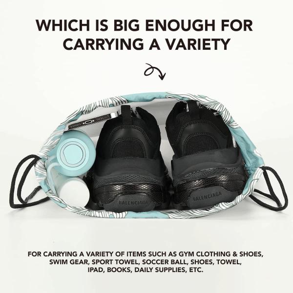 Lightweight and waterproof Backpack Drawstring Bag String Bag Sackpack Gym Sports Travel Backpack