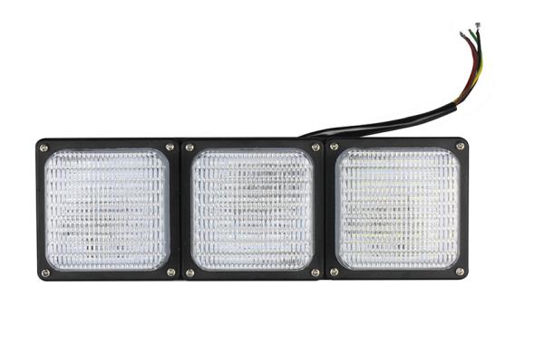 4 square 9W*3 LED Turning work light white light  red light yellow light for engineering vehicles car truck