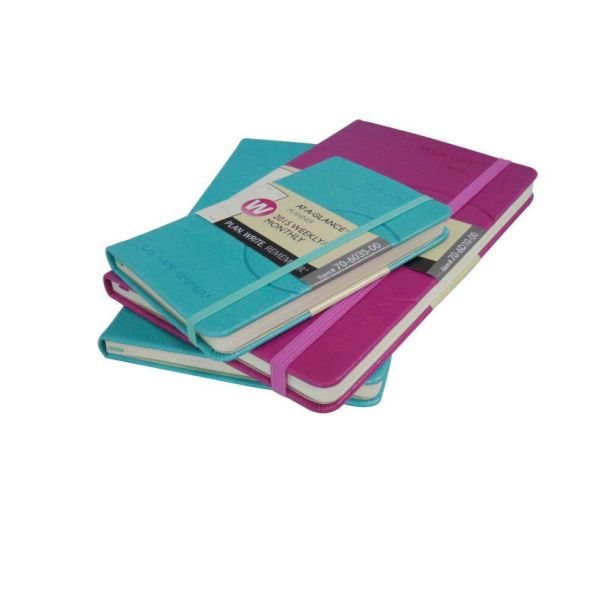 110GSM Organizer Planner Book 202*240mm SGS Leather Diary Notebook With Elastic Band