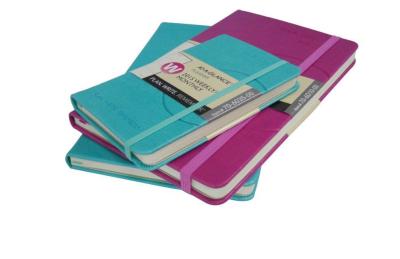 110GSM Organizer Planner Book 202*240mm SGS Leather Diary Notebook With Elastic Band