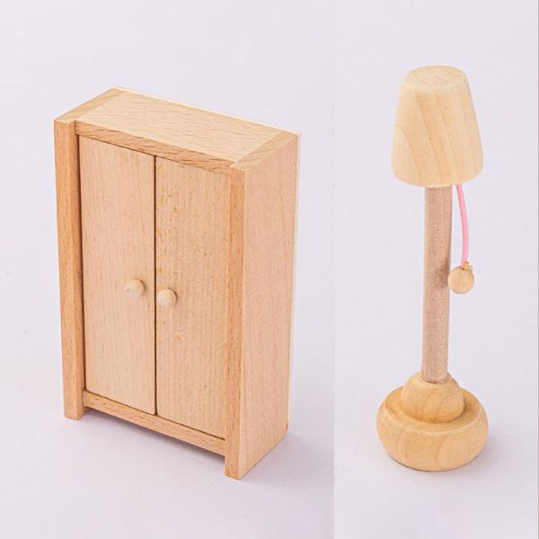 Деревянная мебель таблицы столовой кукольного домика для образования подарка ребенк