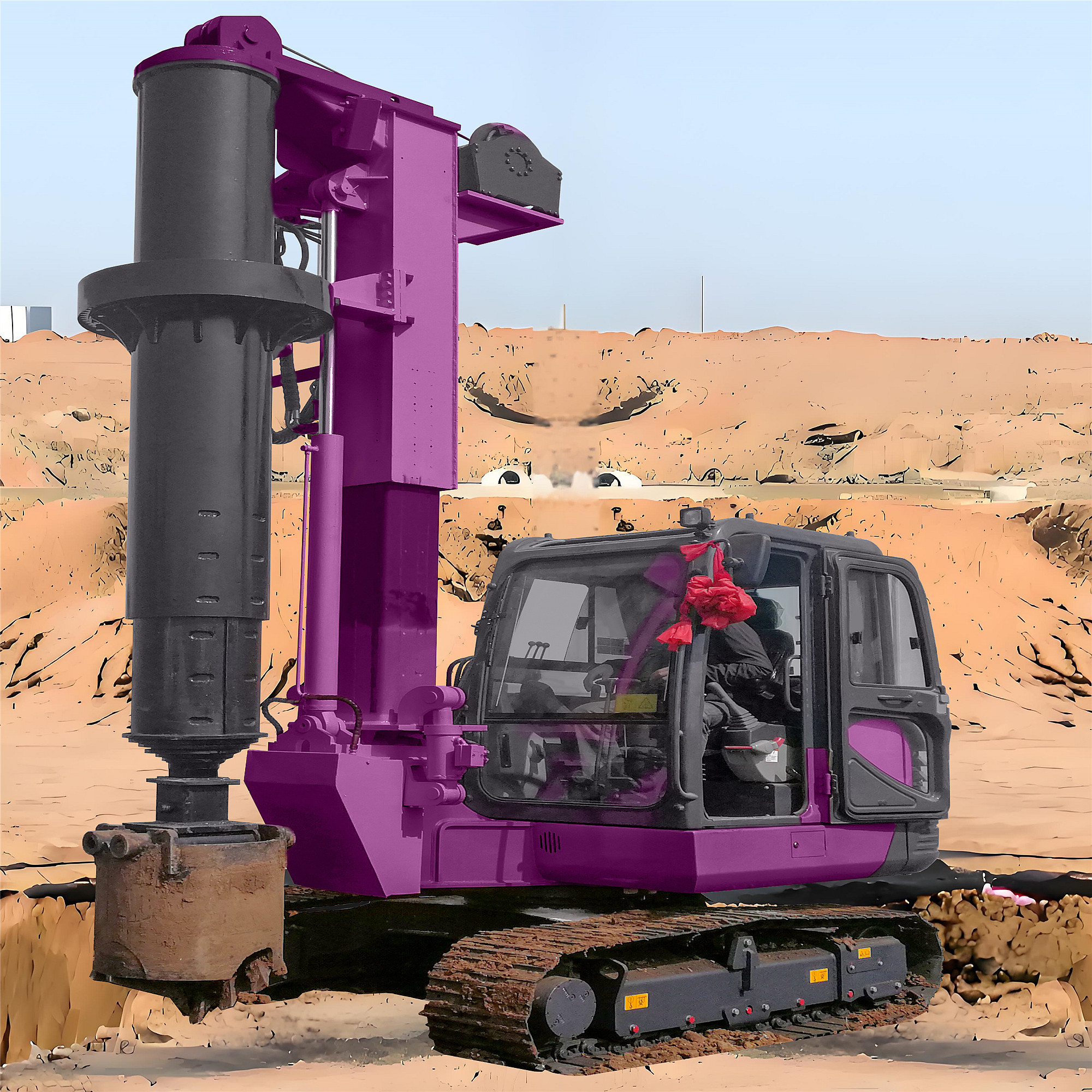 Hydraulic Rotary Drilling Rig Highway Municipal Engineering Construction Machine Portable Drill Rig