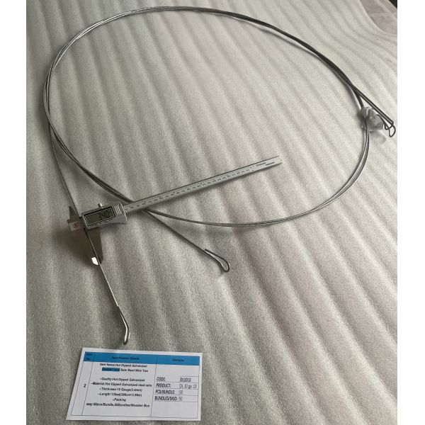3.4mm*3.96m hot dipped Galvanized Double Loop Quick Link Tie Wire for Carton and packaging