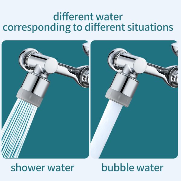 Brass 1080 Degree Free Rotation Swivel Aerator for Bathroom Faucet Anti Splash Nozzle