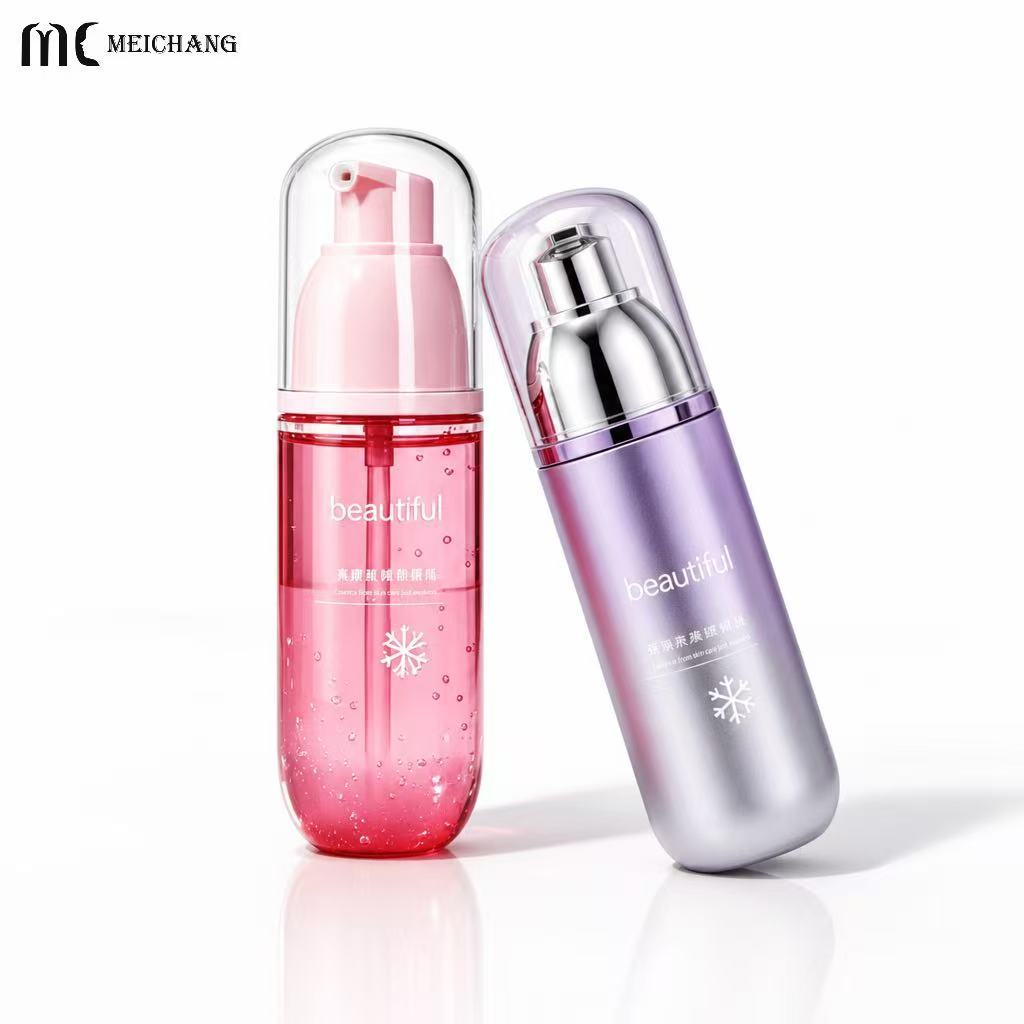 100ml 120ml 150ml Thick Wall Round Bottom PET Cosmetic Packaging Bottle, Lotion Pump & Fine Mist Spray Pump Options(MC-445)
