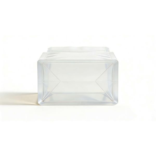 Customizable Clear transparent square bottom Bag For Food Packaging