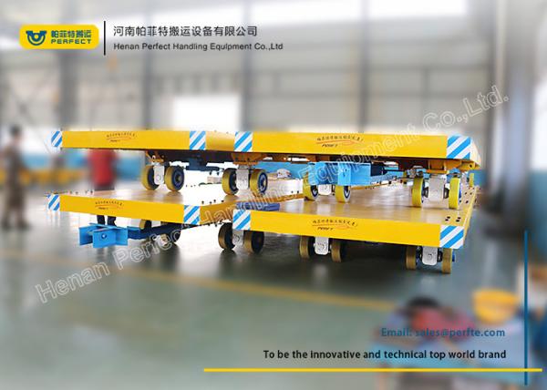 Easy Operated Heavy Duty Plant Trailer / Material Handling Carts Towing Control