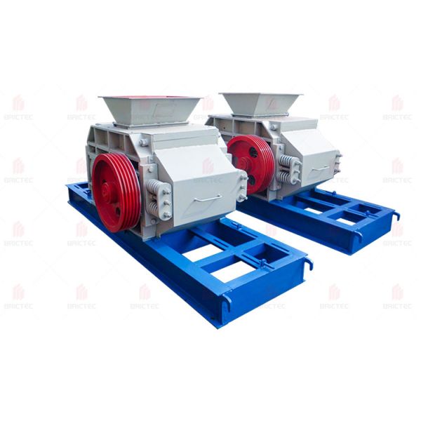 High Efficiency Double-Roller Clay Crusher with Adjustable Crushing Size for Various Materials